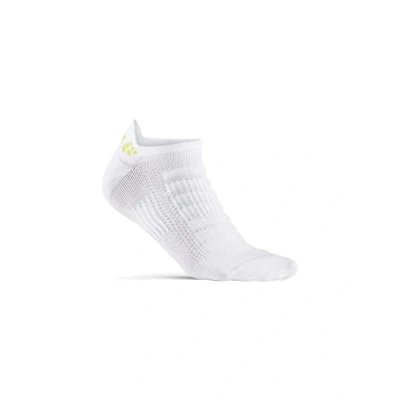 Abbildung von Craft Sportswear Unisex ADV Dry Shaftless Sock Ankle Tab Performance Laufsocken Für Damen und Herren, Weiss/opulenter Garten, X Large
