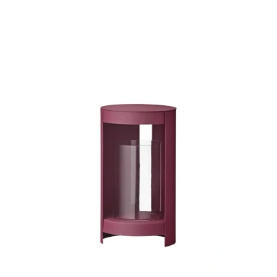 Abbildung von AYTM Laterne Ora, dunkelrot, Höhe 28,2 cm, Glas, Aluminium