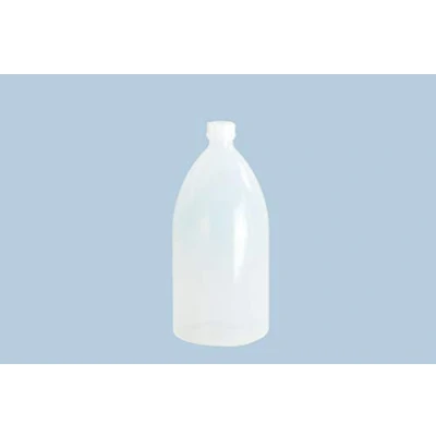 Abbildung von hünersdorff Plastikflaschen zum Befüllen mit Schraubverschluss aus LD PE (bruchsicher und lebensmittelgeeignet), 2000 ml, transparent