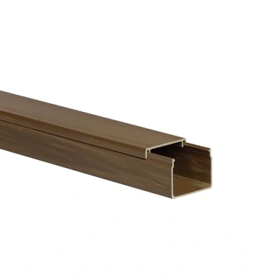 Abbildung von 10m KOMIB Kabelkanal/Kabelkanäle/Kabelführung Verschiedene Größen und Farben Schraubbar 5 x 2m Stangen (Braun Holz Design, 40 30 mm)