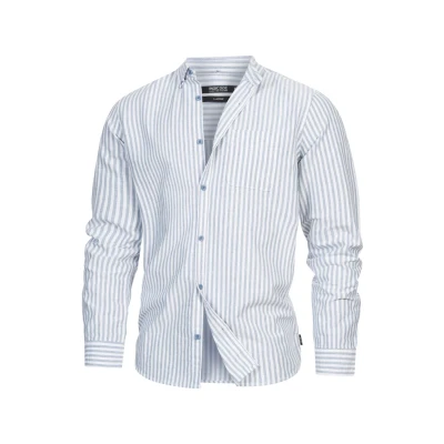 Abbildung von Indicode Jeans Langarm Kepner Hemd, Herren, Größe: Small, Moonlight