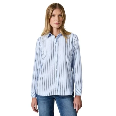 Abbildung von Cecil Gestreifte Hemdbluse, Damen, Größe: Small, Blau