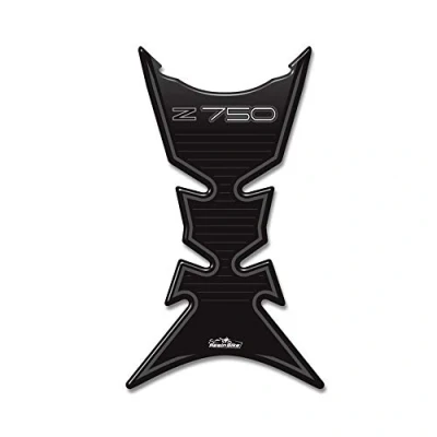 Abbildung von Resin Bike Aufkleber für Motorrad Kompatibel mit Kawasaki Z750 2007 2014. Tankabdeckung vor Stößen und Kratzern. 3D Harzklebstoff. Gadget Stickers Made in Italy