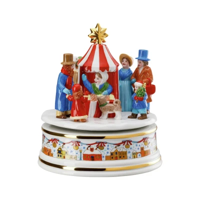 Abbildung von Hutschenreuther Weihnachtsmarkt Spieluhr gross
