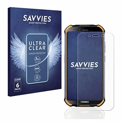 Abbildung von Savvies 6 Stück Schutzfolie für Doogee S40 Pro Displayschutz Folie Ultra Transparent