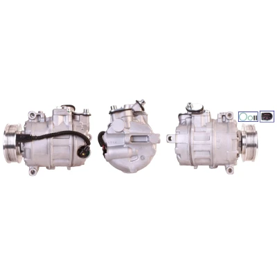 Abbildung von LUCAS ACP981 Kompressor PAG 46 R134a mit Dichtungen VOLKSWAGEN: Multivan 5 (7HM, Transporter Bus, Kastenwagen