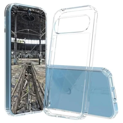 Abbildung von JT Berlin Pankow Clear Schutzhülle Google Pixel 9 Pro XL Hülle transparent (Wireless Charging kompatibel, Stoßabsorbierender TPU Rahmen, Kratzfeste Rückseite aus Acrylglas, Anti Fingerabdruck)