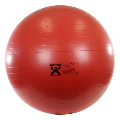Abbildung von CanDo Gymnastikball Deluxe Anti Burst Trainingsball Sitzball, Durchmesser 75 cm, rot