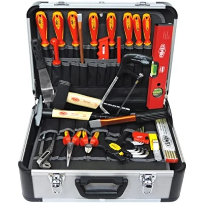 Abbildung von FAMEX Werkzeugset 478 10 PROFESSIONAL, (31 tlg), für den Elektriker, Kapazität 30 kg, Platz weitere Werkzeuge