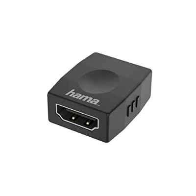 Abbildung von Hama HDMI Adapter Ultra HD 4K 60 Hz (HDMI Buchse, HDR, ARC Audio, HEC Ethernet, zum Verbinden von zwei Kabeln, zwischen PC, Laptop, Monitor, TV, Beamer, ideal fürs Gaming)