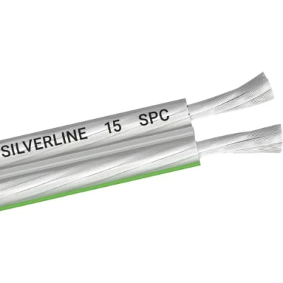 Abbildung von Oehlbach Silverline SP 15 Stereo HI FI Lautsprecherkabel Boxenkabel mit SPOFC (versilbertes Kupfer) 2x1,5mm² Mini Spule Lautsprecher Kabel 4m