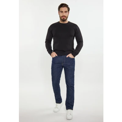 Abbildung von DREIMASTER Maritimer Herrenpullover M / Schwarz 100% Baumwolle