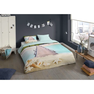 Abbildung von PURE luxury collection Wendebettwäsche &quot;Moana&quot;, (2 tlg.), mit Strandmotiv