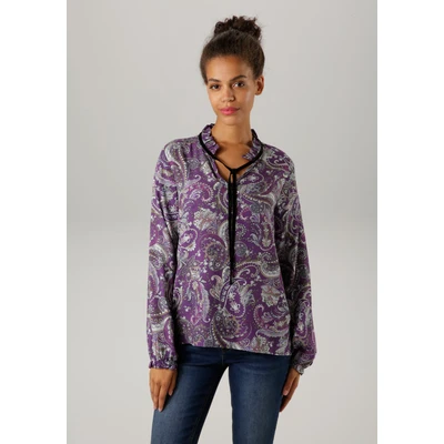Abbildung von Aniston CASUAL Schlupfbluse, mit großflächigem Paisley Druck NEUE KOLLEKTION