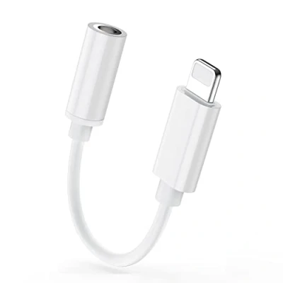 Abbildung von [Apple MFi Zertifiziert] Adapter iPhone Kopfhörer, Lightning auf 3,5‑mm Kopfhöreranschluss Aux Audio KlinkeAdapter für 14/13/12/11/11 Pro/XR/X/XS/8