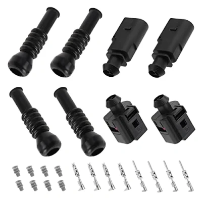 Abbildung von the Lord of Tools 2 Sätze polige Stecker Buchsen Kit Anschlüssen Dichtungen 1J0973702 1J0973802 6N0906102 Wasserdichter Auto Reparatursatz