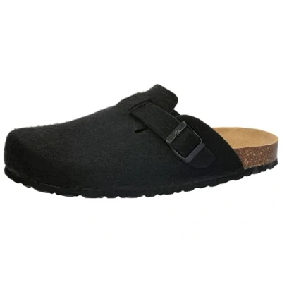 Abbildung von Lico Herren Pantolette Bioline Clog Nature, schwarz, 44 EU