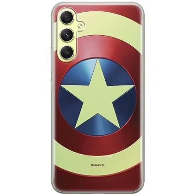 Abbildung von ERT GROUP Handyhülle für Samsung A34 5G Original und offiziell Lizenziertes Marvel Muster Capitan America 025 optimal an die Form des Handy angepasst, teilweise transparent