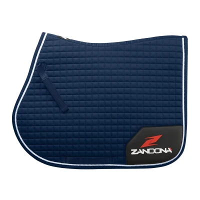 Abbildung von Zandona Springsatteldecke MCL Navy/Schwarz Vollblut