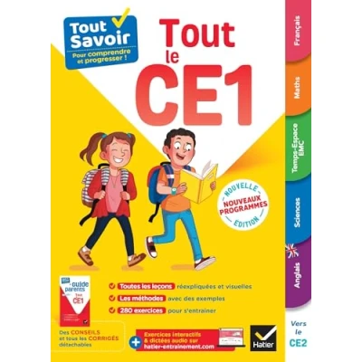 Abbildung von Tout Savoir CE1 en un: cours, méthodes et exercices dans toutes les matières