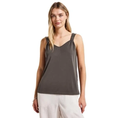 Abbildung von Street One MIT Knoten Top, Damen, Größe: 42, Braun