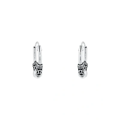 Abbildung von Amor Creolen 925 Sterling Silber Damen Ohrschmuck, 1,6 cm, Silber, Kommt in Schmuck Geschenk Box, 2017272