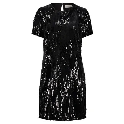 Abbildung von Cartoon Kurzarm Cocktailkleid/festliches Kleid, Damen, Größe: 36, Schwarz