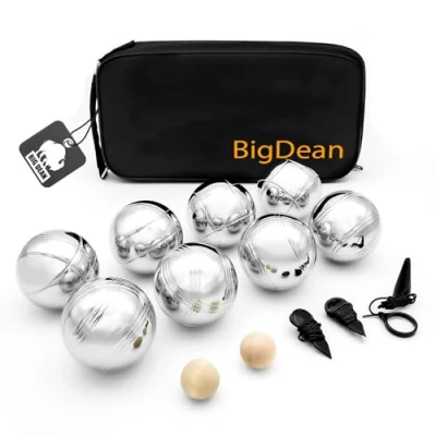 Abbildung von BigDean Spielball Boule Set mit 8 Kugeln aus hochwertigem Edelstahl (1 St)