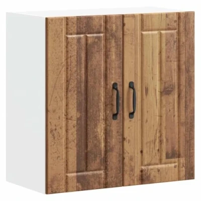 Abbildung von vidaXL Küchen Hängeschrank Lucca Altholz Optik Holzwerkstoff, Wandschrank Küche, Wandschrank, Oberschrank, Küchenschrank,