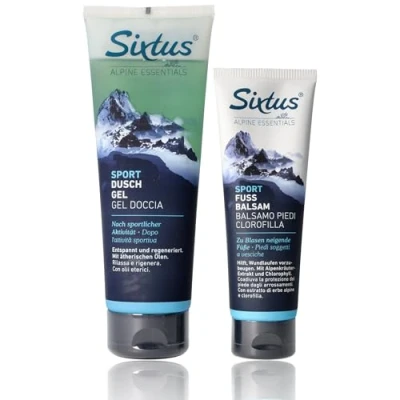 Abbildung von Sixtus SPORT FUSS BALSAM + DUSCH GEL für beanspruchte Haut, 2 Teile