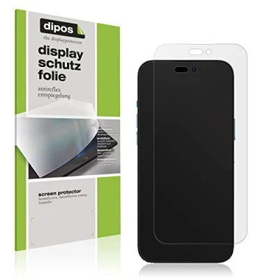 Abbildung von dipos I Schutzfolie matt kompatibel mit Apple iPhone 14 Pro Displayschutz Folie