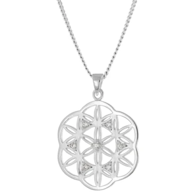 Abbildung von trendor 15948 Damen Halskette Mandala 925 Silber