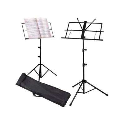 Abbildung von PrzydaSie Klappar Notenständer 2 in 1 Stabil und höhenverstellbar, Doppelnutzung für Gitarre, inkl. Tragetasche, ideal Kinder Erwachsene Perfekt Musikschüler Profis
