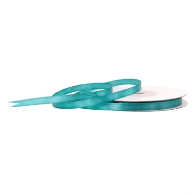 Abbildung von Creativery Geschenkband, Satinband 6mm x 25m Rolle Petrol