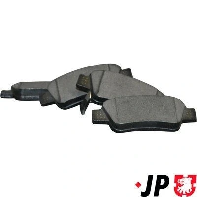 Abbildung von JP GROUP 3463700810 Bremsbelagsatz Hinterachse mit akustischer Verschleißwarnung HONDA: CR V 4, 3