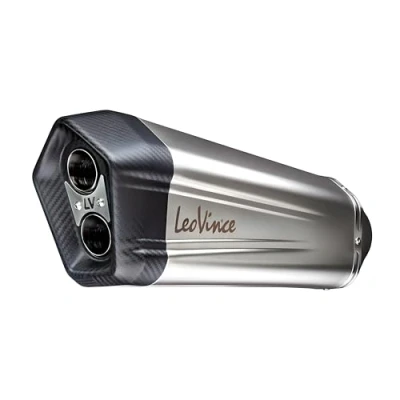 Abbildung von Endschalldämpfer/Auspuffanlage LeoVince SLIP ON SBK LV 12, Edelstahl, Carbon Kappe, mit Zulassung für KTM 1050/1090 / 1190 Adventure/R 1290 Super Adventure R/S/T
