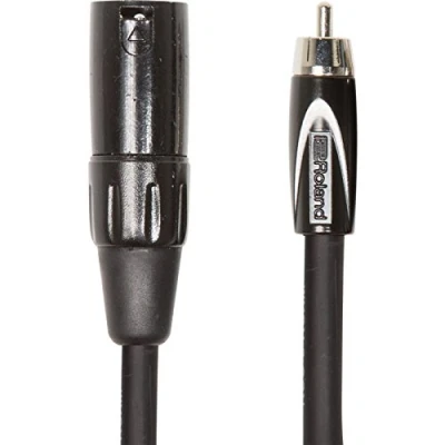Abbildung von Roland Black Serie Verbindungskabel XLR (männlich) auf Cinch, Länge: 3m RCC 10 RCXM