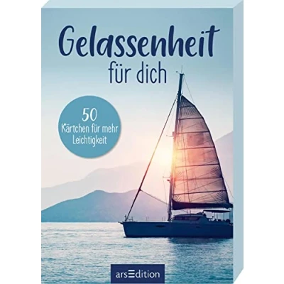 Abbildung von Gelassenheit für dich: 50 Kärtchen mehr Leichtigkeit Schön gestaltete Achtsamkeitskärtchen im Spielkartenformat in Geschenkbox