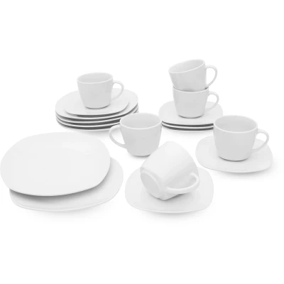 Abbildung von Retsch Arzberg Kaffeeservice Geschirr Set, Service Fino (18 tlg), 6 Personen, Porzellan, 18 Teile, für Personen