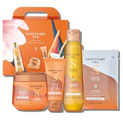 Abbildung von Sanctuary Spa Signature Natural Oils Selection Geschenkset Vegan für Frauen Geburtstag