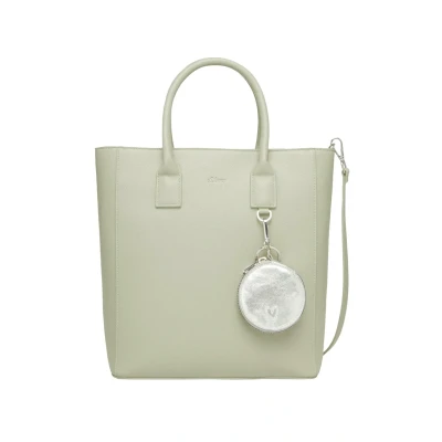Abbildung von s.Oliver Shopper MIT Flaschenhalter UND LOGO Shopping Bag, Damen, Größe: One Size, Salbeigrün