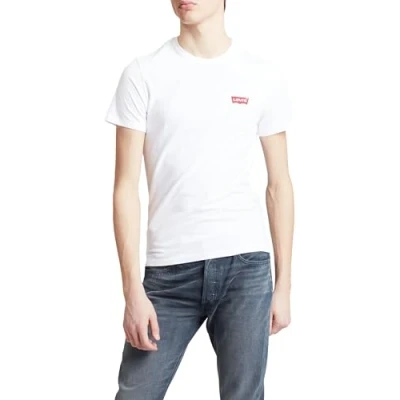 Abbildung von Levi&#039;s Crewneck Graphic 2 PACK Tshirt basic, Herren, Größe: XXS, White/mid tone grey heather