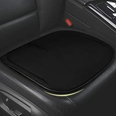Abbildung von ZATOOTO Auto Sitzkissen Memory Foam Sitzauflage Vordersitze, Sitzpolster für Auto, Büro, Hause, Weich, rutschfest, Schwarz