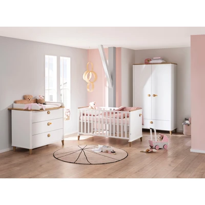 Abbildung von Steiff by PAIDI Babymöbel Set &quot;&quot;Lotte &amp; Fynn&quot;&quot;, (4 tlg., Babybett, Wickelaufsatz und Wickelkommode, 2 türiger Schrank)