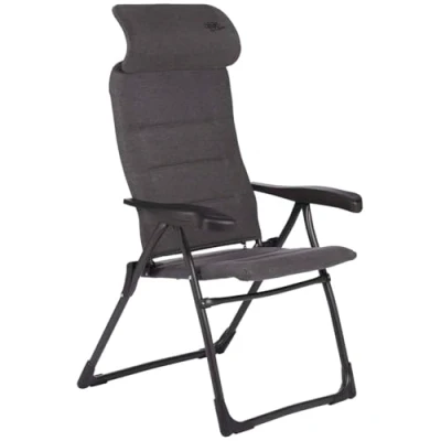 Abbildung von Crespo Campingstuhl Liegestuhl AP 215 Tex Supreme Compact Klappstuhl Faltstuhl, Grau, Einheitsgröße