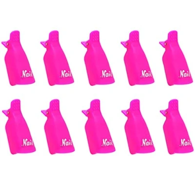 Abbildung von IME Nagellackentferner Clips Set, Nails Art Gel Cap Einweichen Clip UV Maniküre Tränken Weg Nagel Polish Entferner Wrap Tool 10 Stk