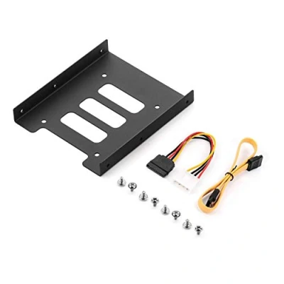 Abbildung von SALCAR Einbaurahmen für 2,5&quot; Festplatten SSD&#039;s auf 3,5&quot; Adapter Wechselrahmen Mounting Frame Halterung Schienen inkl. Schrauben
