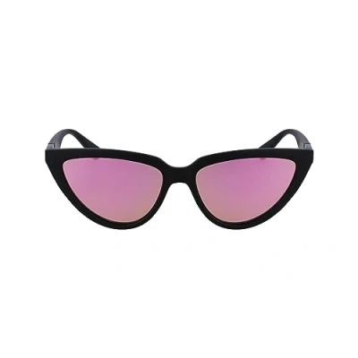 Abbildung von Calvin Klein Jeans Sonnenbrille, Damen, Größe: 56, Matte black