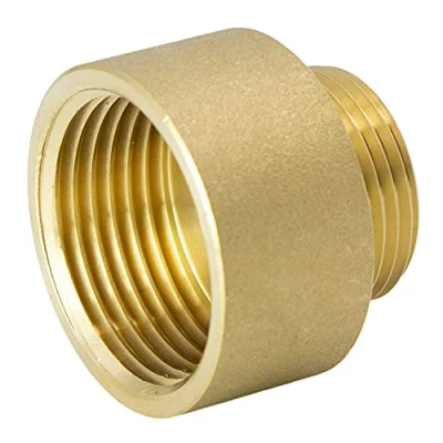 Abbildung von VARIOSAN Muffennippel Reduzierstück 15075, 1/2&quot; x 3/8&quot; IG/AG, Messing, Trinkwasser geeignet