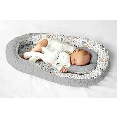 Abbildung von Multifunktionale Kuschelnest Babynest Kokon für Babys und Säuglinge, Nestchen, Reisebett, 100% Baumwolle, antiallergisch